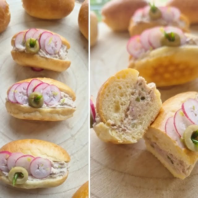 Mini sandwichs garnis pour brunch et apéritif